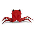 Origami krabba