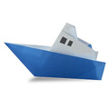 Origami båt