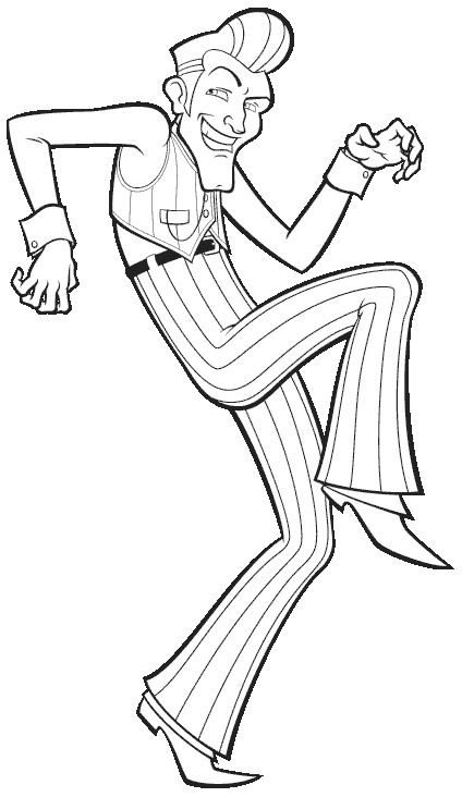 Robbie Rotten Lazy Town Coloring Page Sketch Coloring Page 